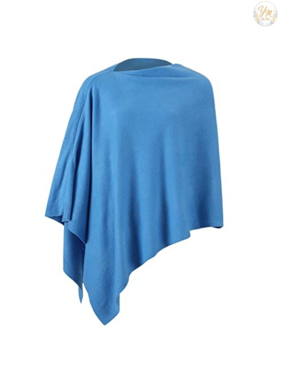 Fomolom Women's Acrylic Knit Poncho Shawl Wrap Lightweight One Size